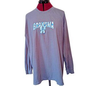 Simply Southern XL Blue T-Shirt Blessed To Be Called Grandma Logo Graphic Tee